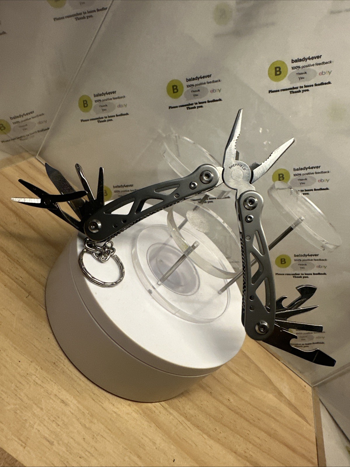 Sheffield 12-in-1 Mini Multitool Key Chain Folding Pocket