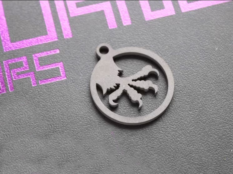 TC4 EDC Titanium Alloy Keychain Necklace PIN Pendant Backpack Decorative Tool