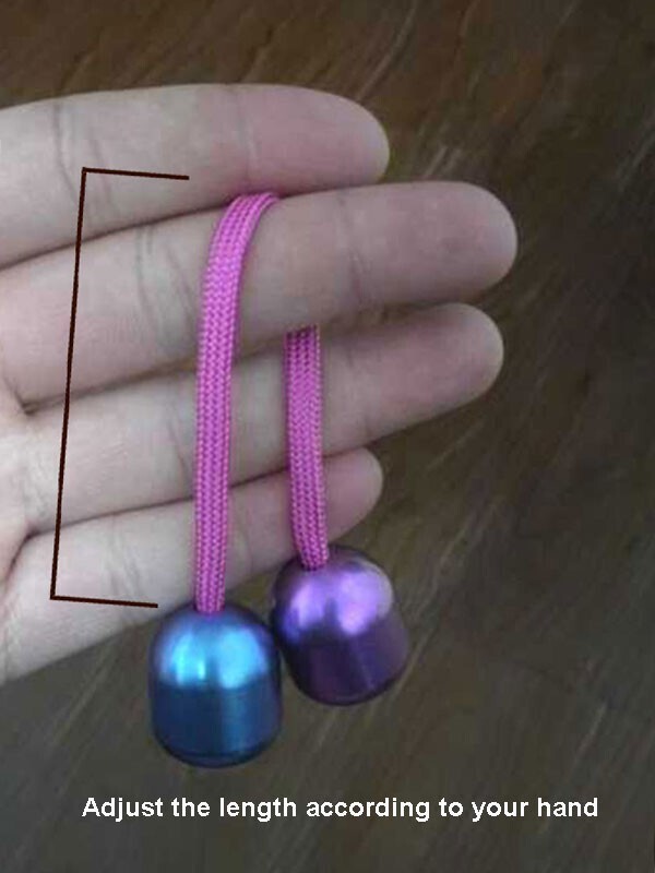 Titanium Alloy EDC Paracord Bead Necklace Bracelet Pendants Finger Begleri Toys