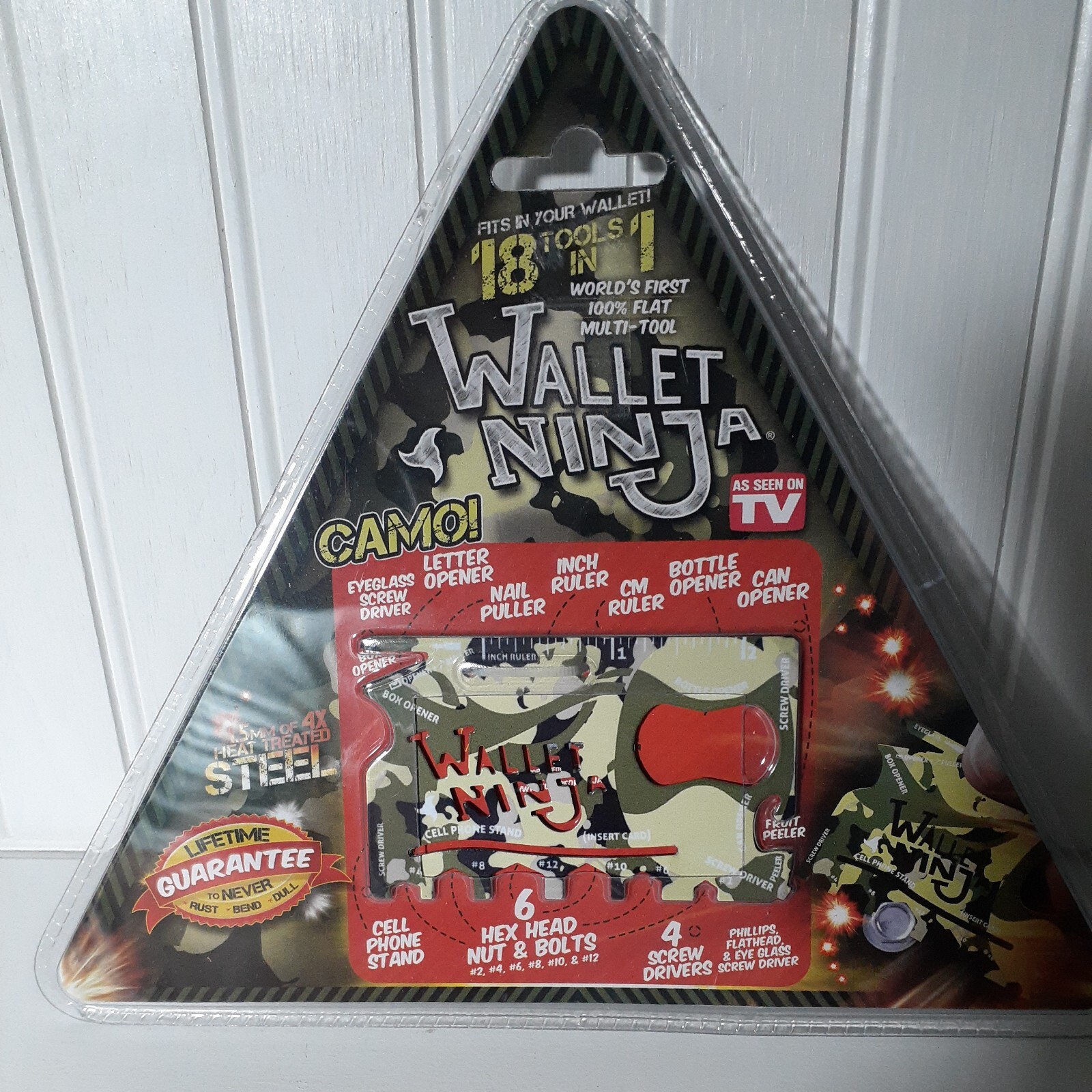 WALLET NINJA – 18 Tools in 1 Flat Multi Tool AS SEEN ON TV Fits Your Wallet NEW