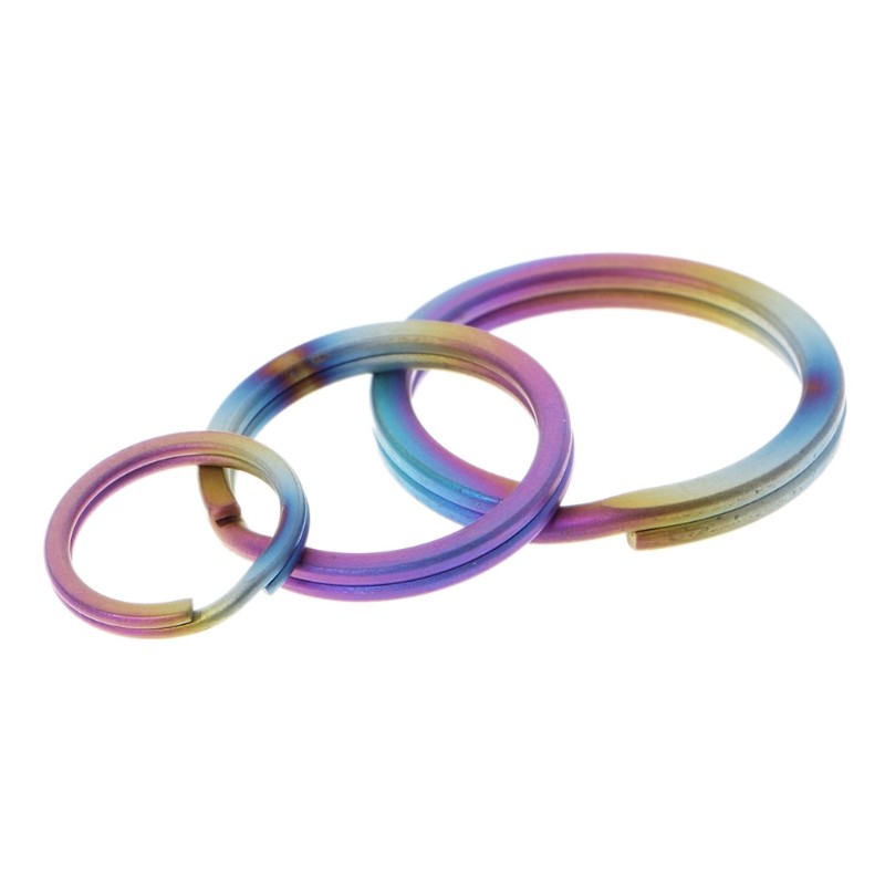Circle Clip Make for Key Ring Flat for Key Holder Split Rings for Key Fob DIY Je