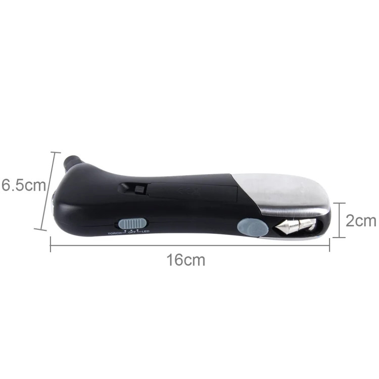 9 in 1 Digital Tire Pressure Gauge Multi-function Safety Hammer with Swiss Style