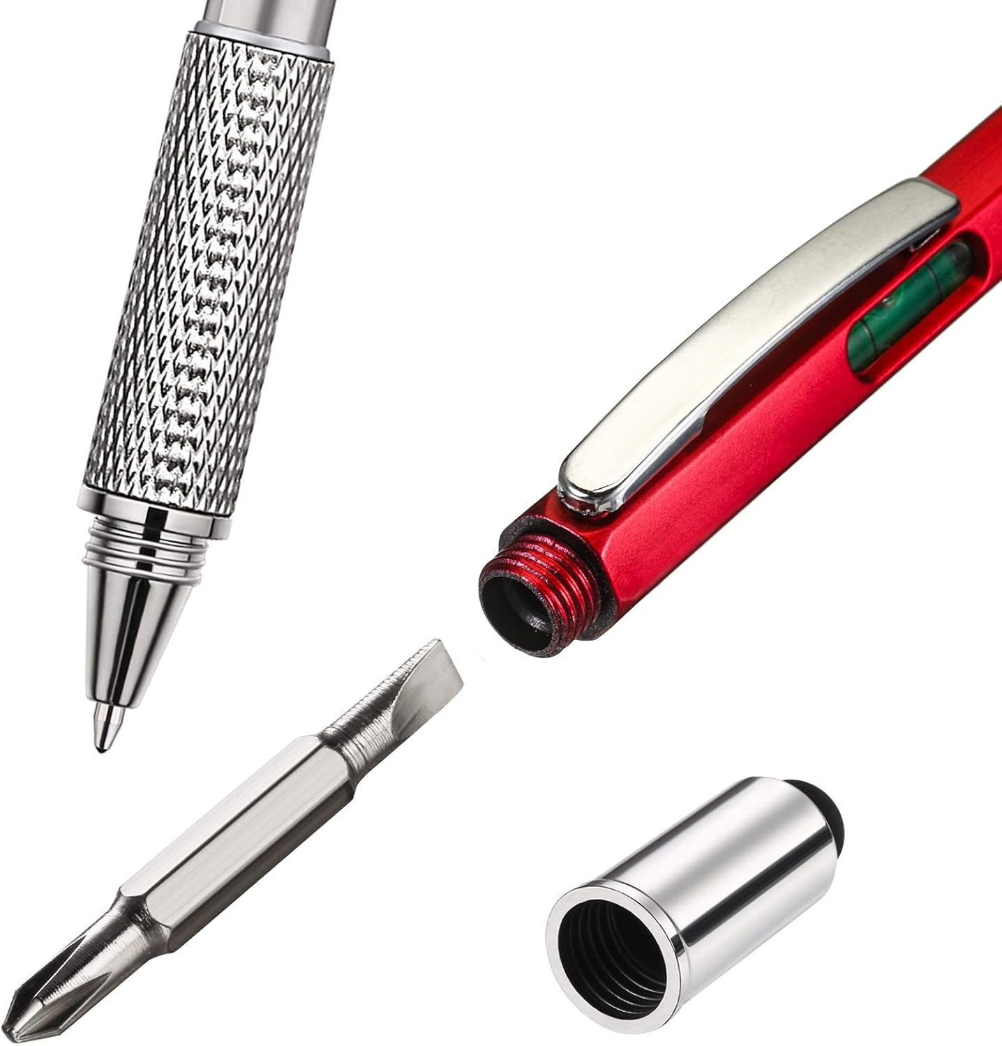 16 Pcs 6 in 1 Multitool Pen Bulk Gift for Men Multi Tool Ballpoint Pen with Scre