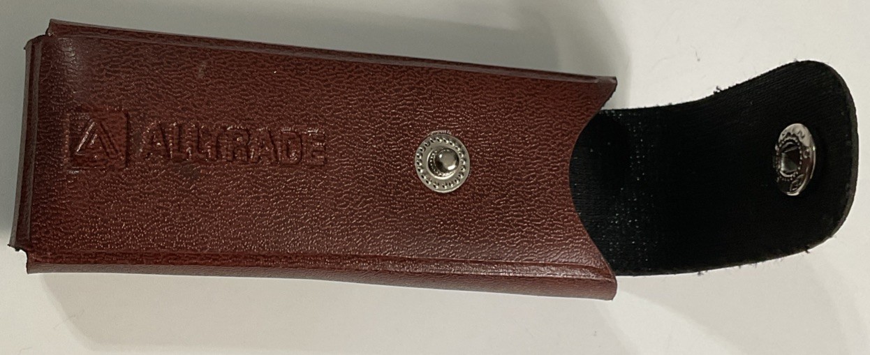 Alltrade Stainless Steel Multi-Tool With Brown Leather Case