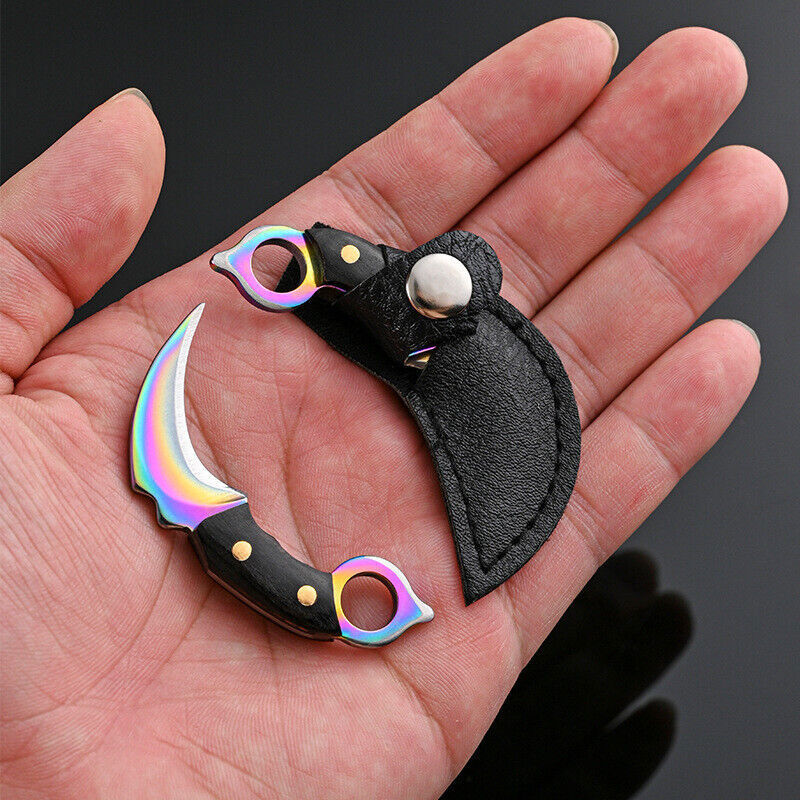 Outdoor Mini Folding Knife Keyring Pocket Sheath Keychain Men Gift Key Tools