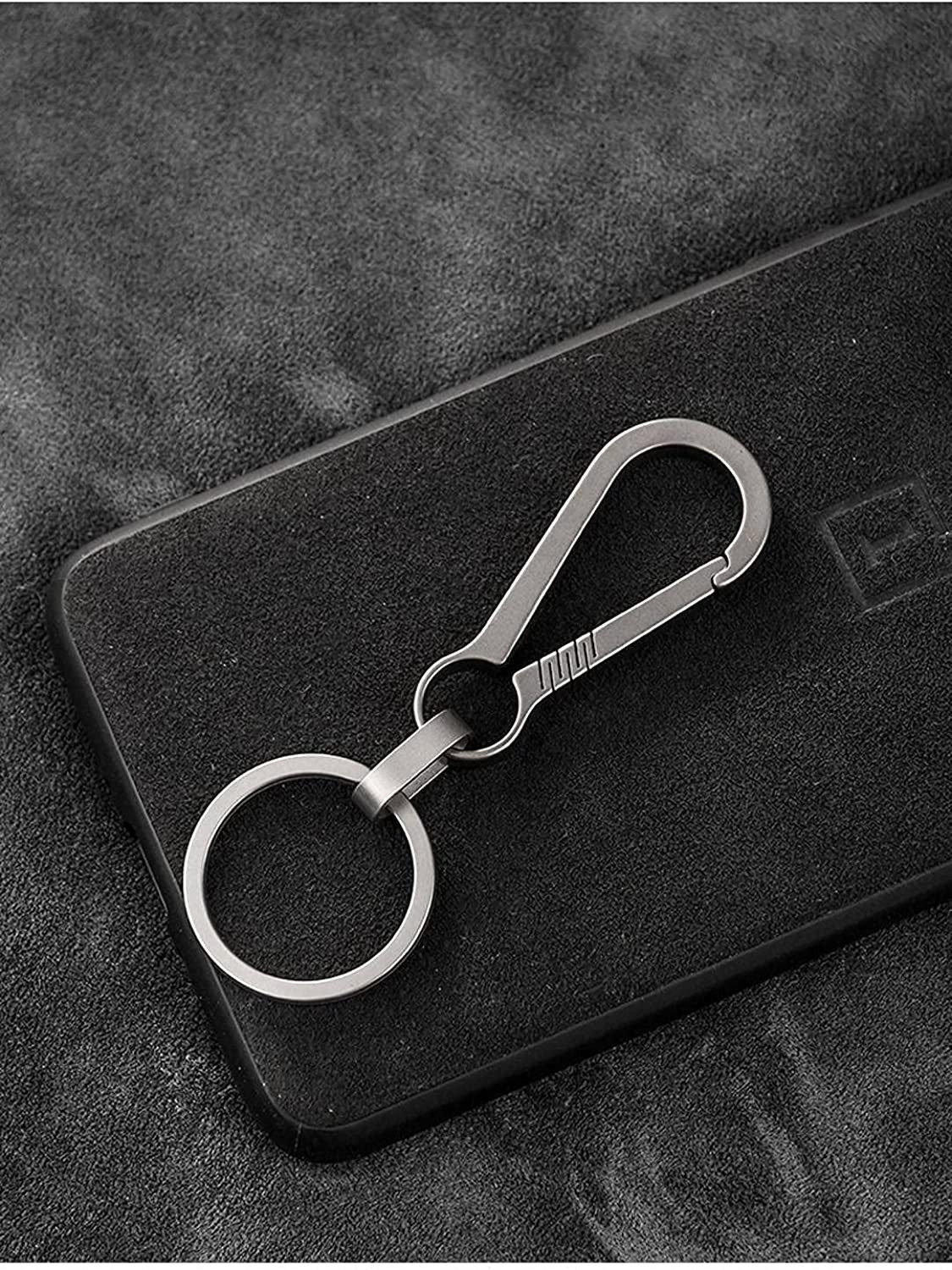 New TC4 Titanium Carabiner Key Clip EDC Key Ring Loop Hook Titanium Car Keychain