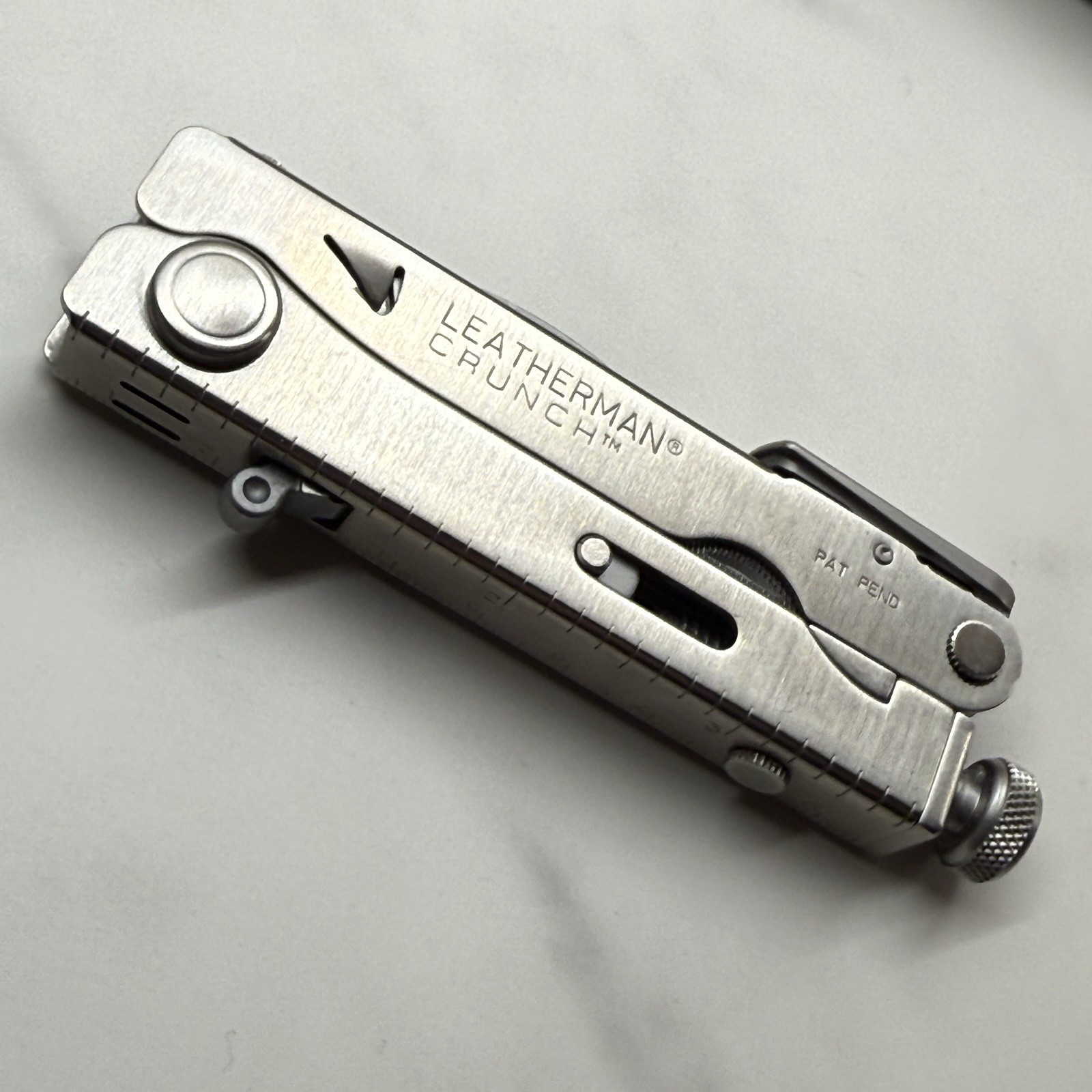 Leatherman Crunch multitool, Nylon sheath. Made in USA in 2011