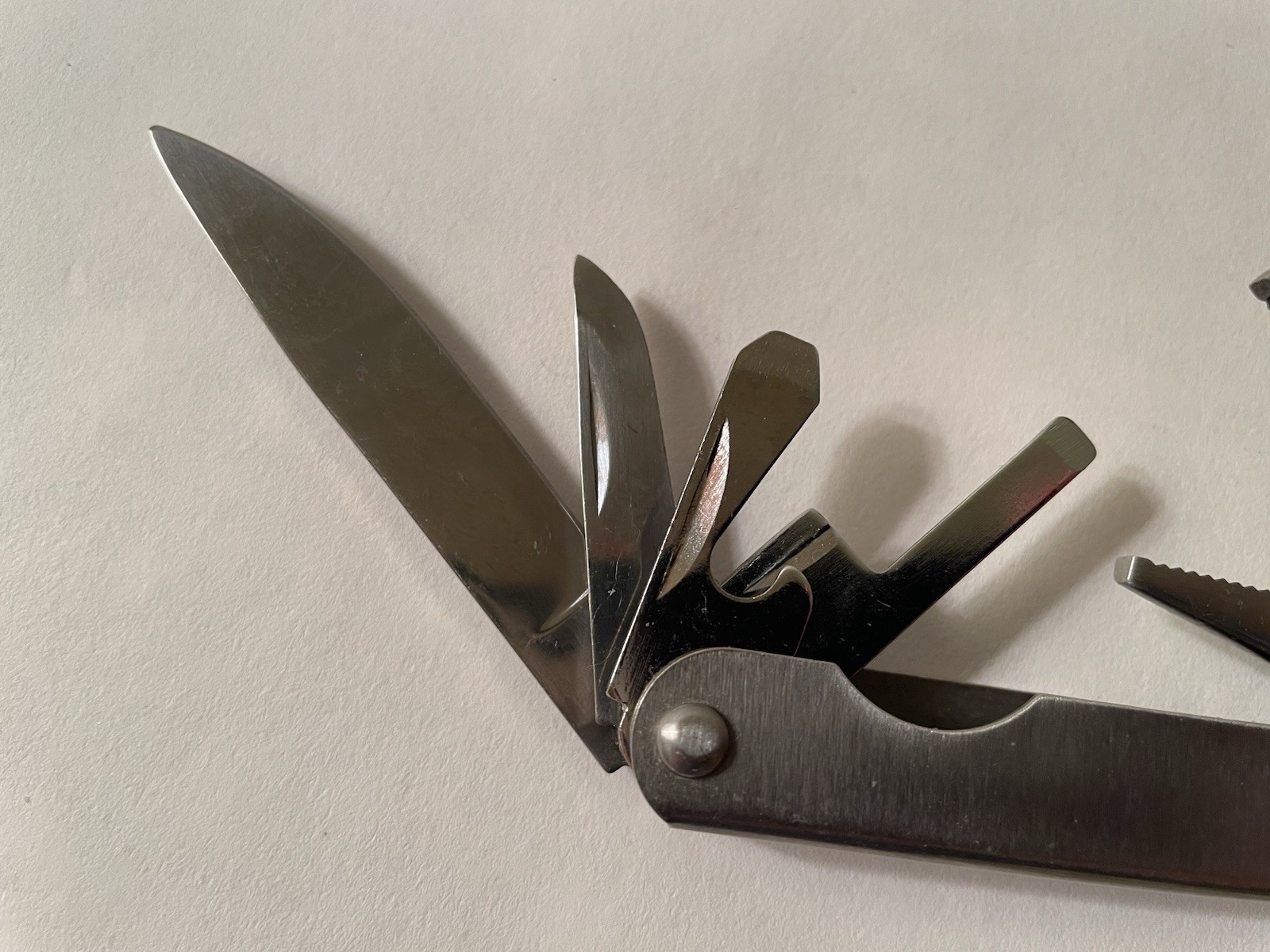 Stainless Steel Multitool 9-function Pliers Knife Screwdriver File Bottle Opener