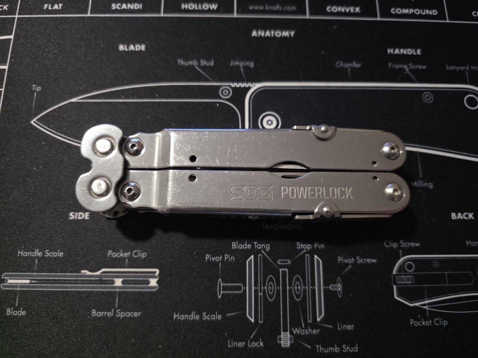 SOG PowerLock Silver Multi Tool Scissors Model No Sheath No Covers