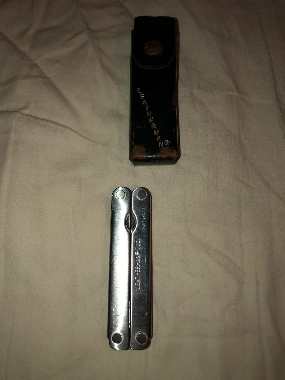 Vintage Leatherman Multi-Tool With Leather Case
