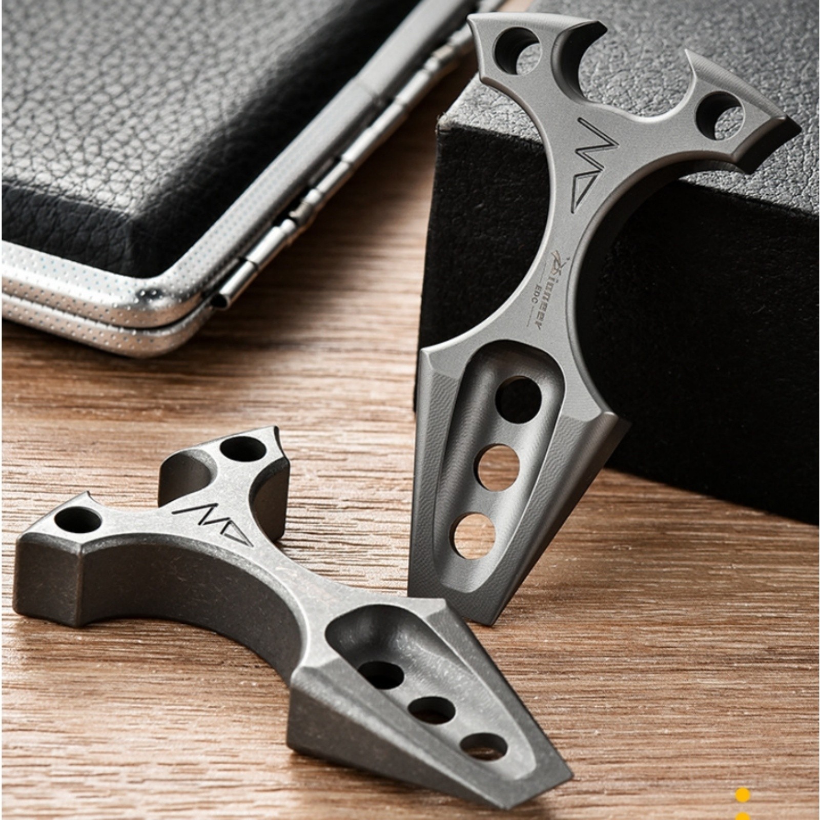 Titanium Alloy EDC Hand Grip Multi-Tool Bottle Opener Keychain Pendant Portable