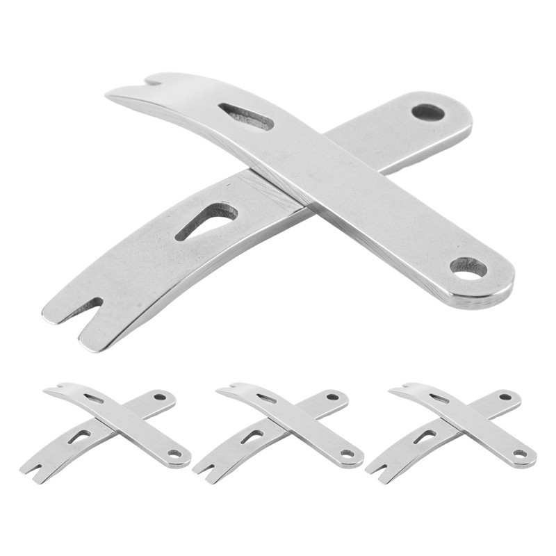 8 Pcs – Mini Pry Bar, Pocket Stainless Steel Pocket Crank Crowbar Small Prybar