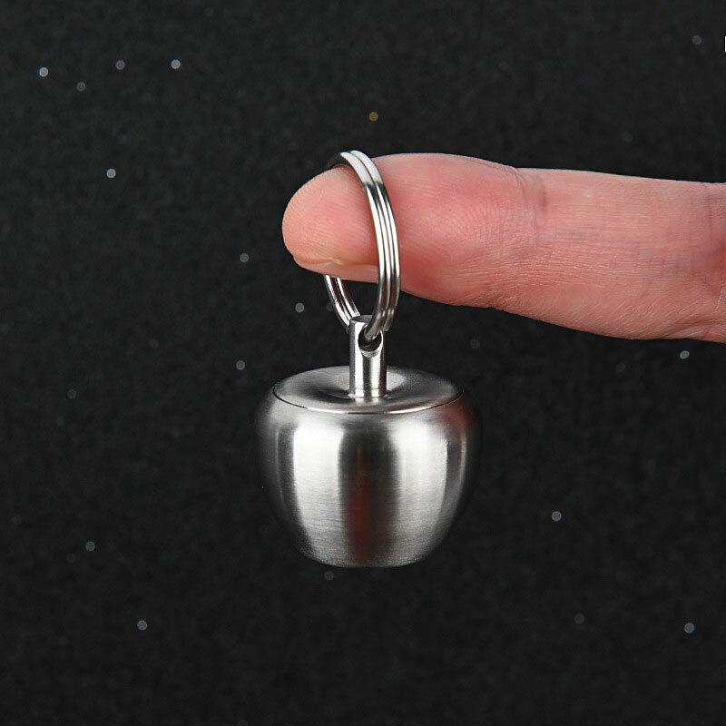 EDC Mini Keychain Waterproof Box Pendant Pill Capsula Case Outdoor Emergency