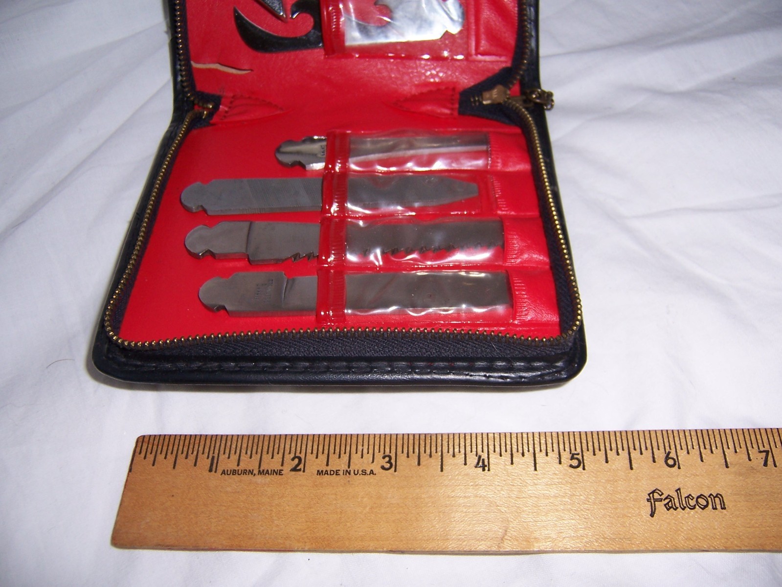 Vintage Multi Purpose Tool Kit Pocket Knife Interchangeable 7pc Stainless Japan
