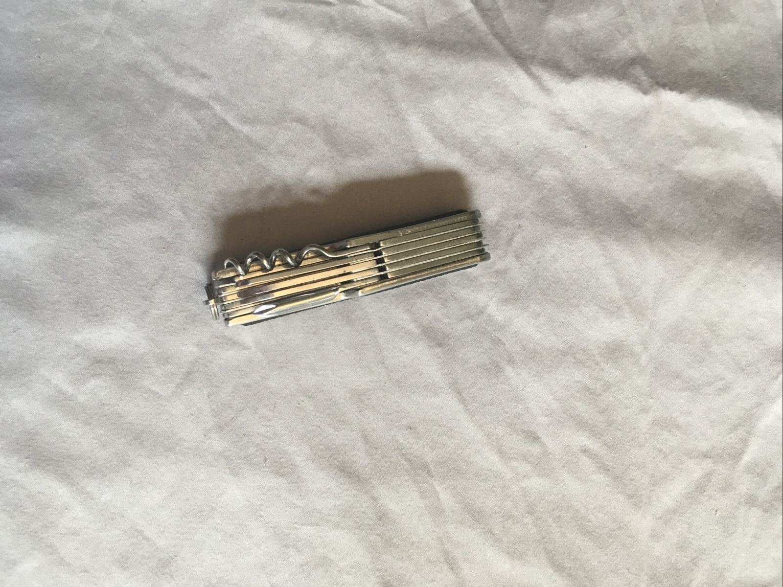 Pocket Knife 13-Function Multitool Knife Stainless Steel preowned