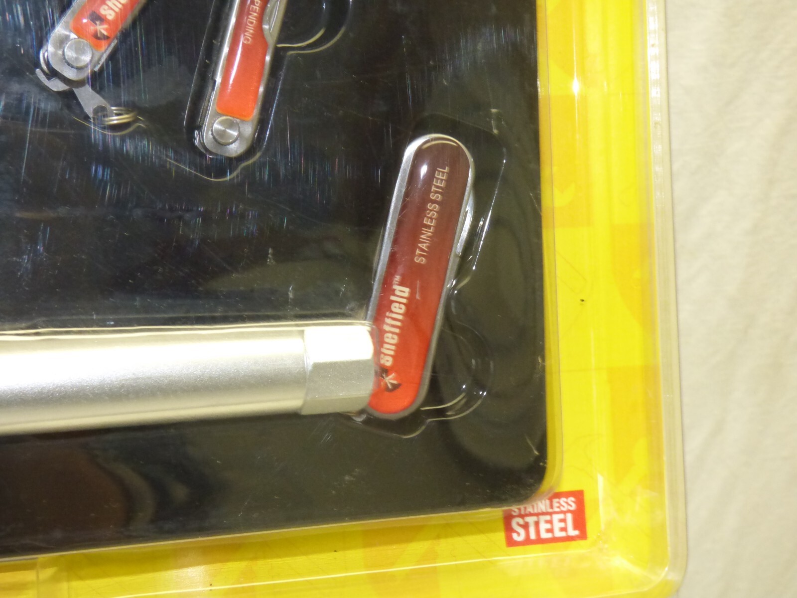 NIP Sheffield Brand NOS 6 Pc Tool Kit 3 Pocket Knife 2 Multi Tool & Flashlight
