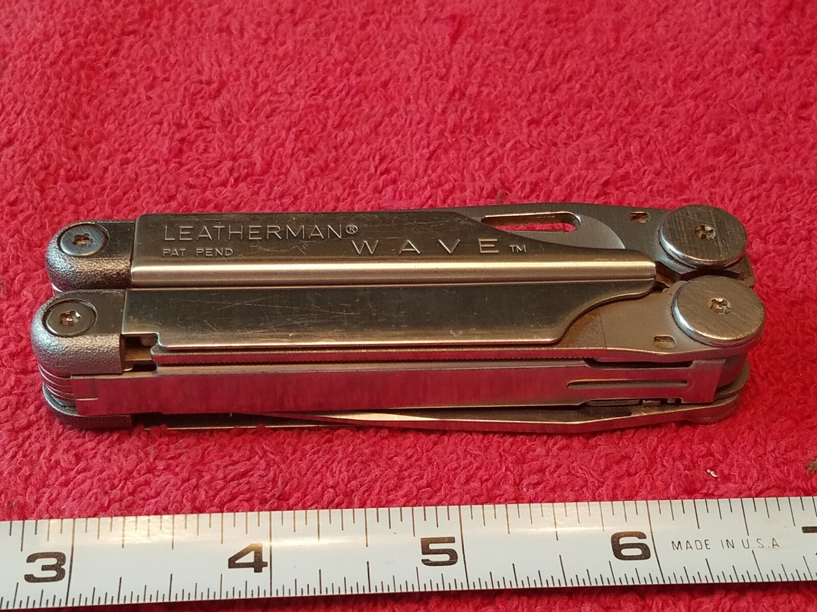 Leatherman “WAVE” Stainless Steel Multi Tool with Leather Sheath 1998 USA