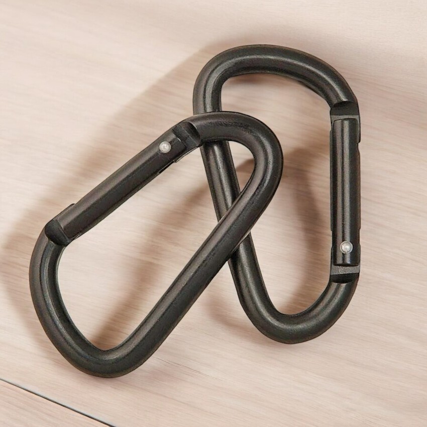Carabiner | 2 Pack Small 2.25″ Overall Non-locking Biner Gear Camp Backpack EDC