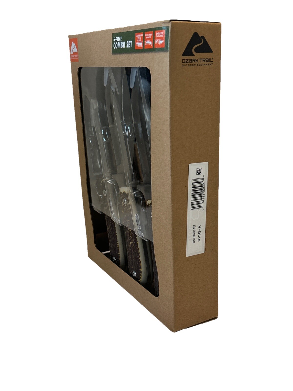 Ozark Trail 6 Piece Knife Combo Set With Sheaths Stainless Steel Outdoor Trail