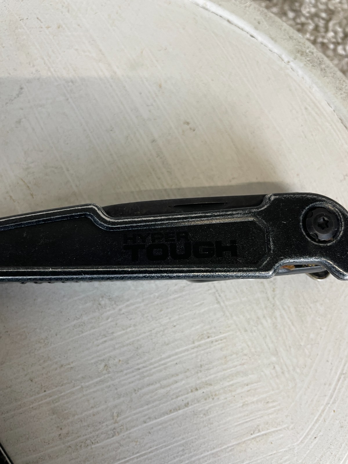Hyper Tough Multitool Heavy Duty Stainless Steel Non Slip Grip Black