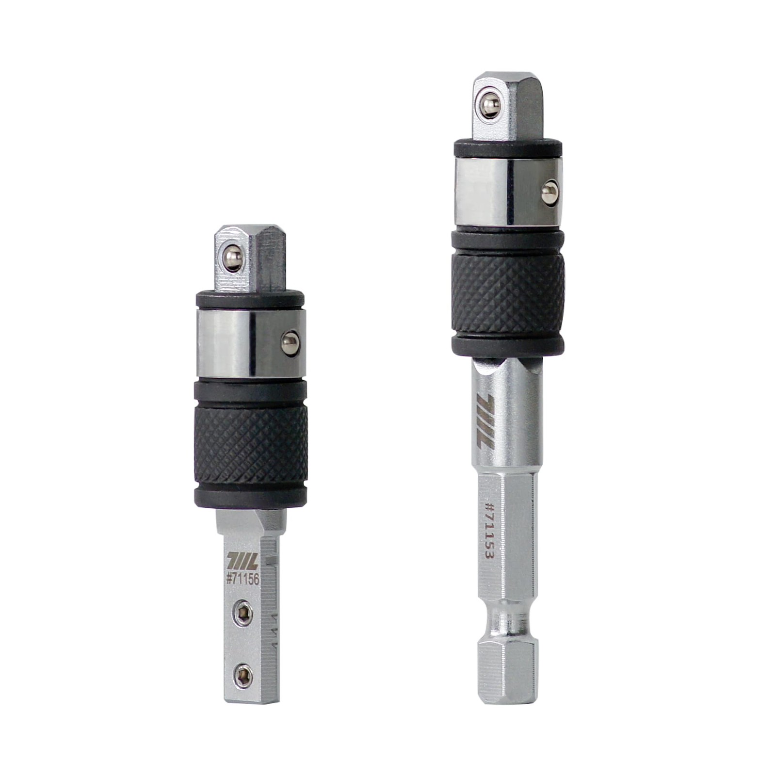 1/4″ Hex to Square Drive Socket 2-In-1 Extension Combo 1 PCS Hex End 1 PCS Flat