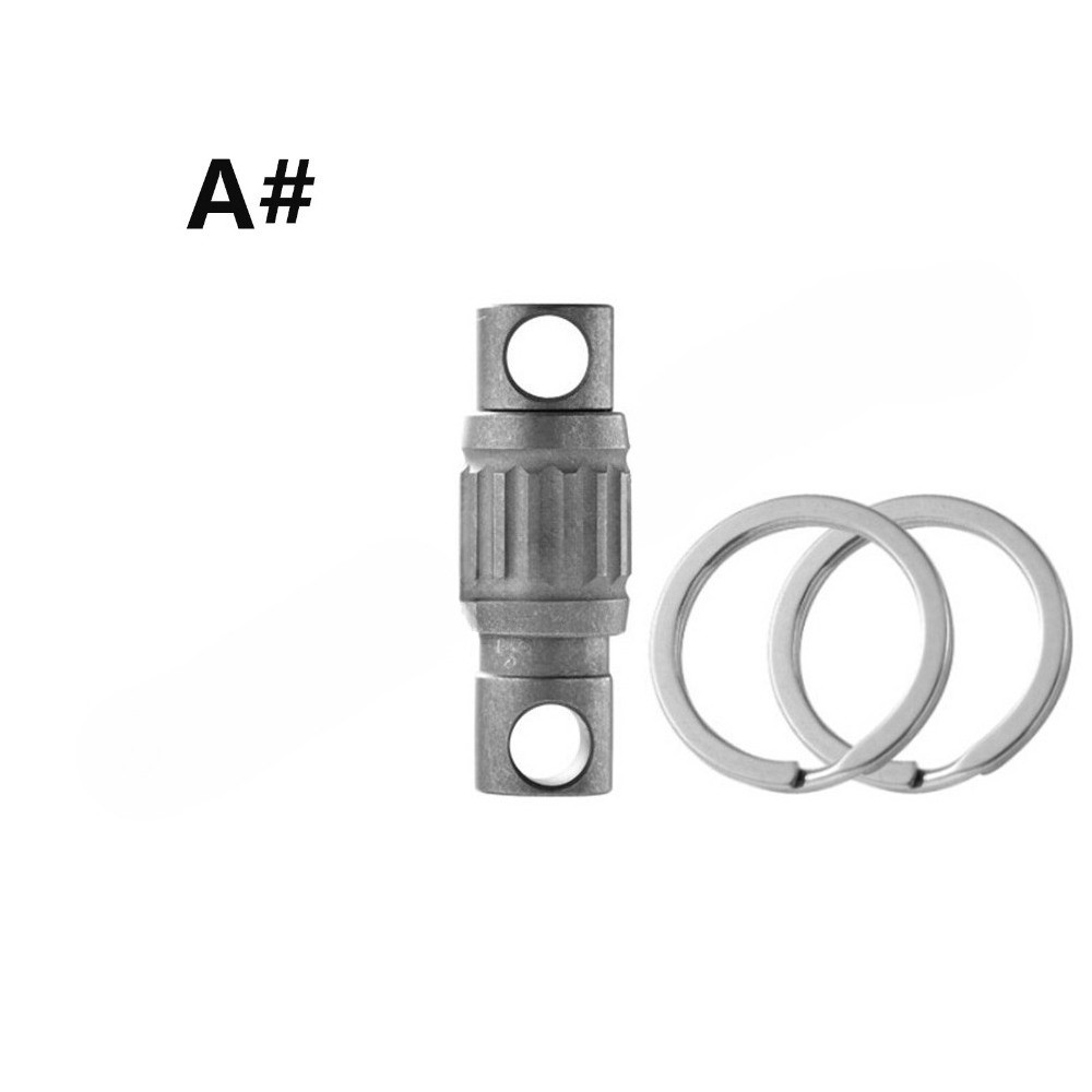 Titanium Alloy Anti-lost Quick Release Hanging Buckle Elastic Keychain Key Ring