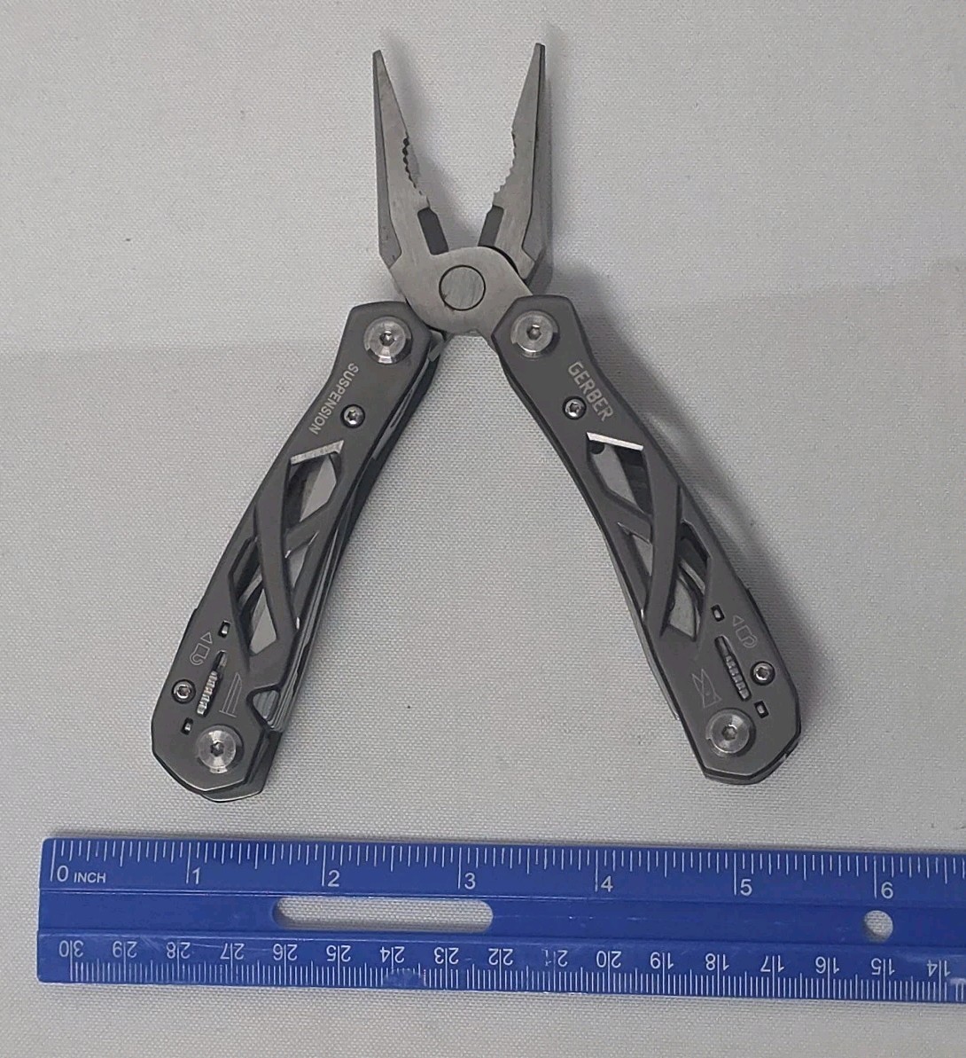 Gerber Suspension-NXT Stainless Steel Multi Tool 15 Tools 31-003889 USED EUC