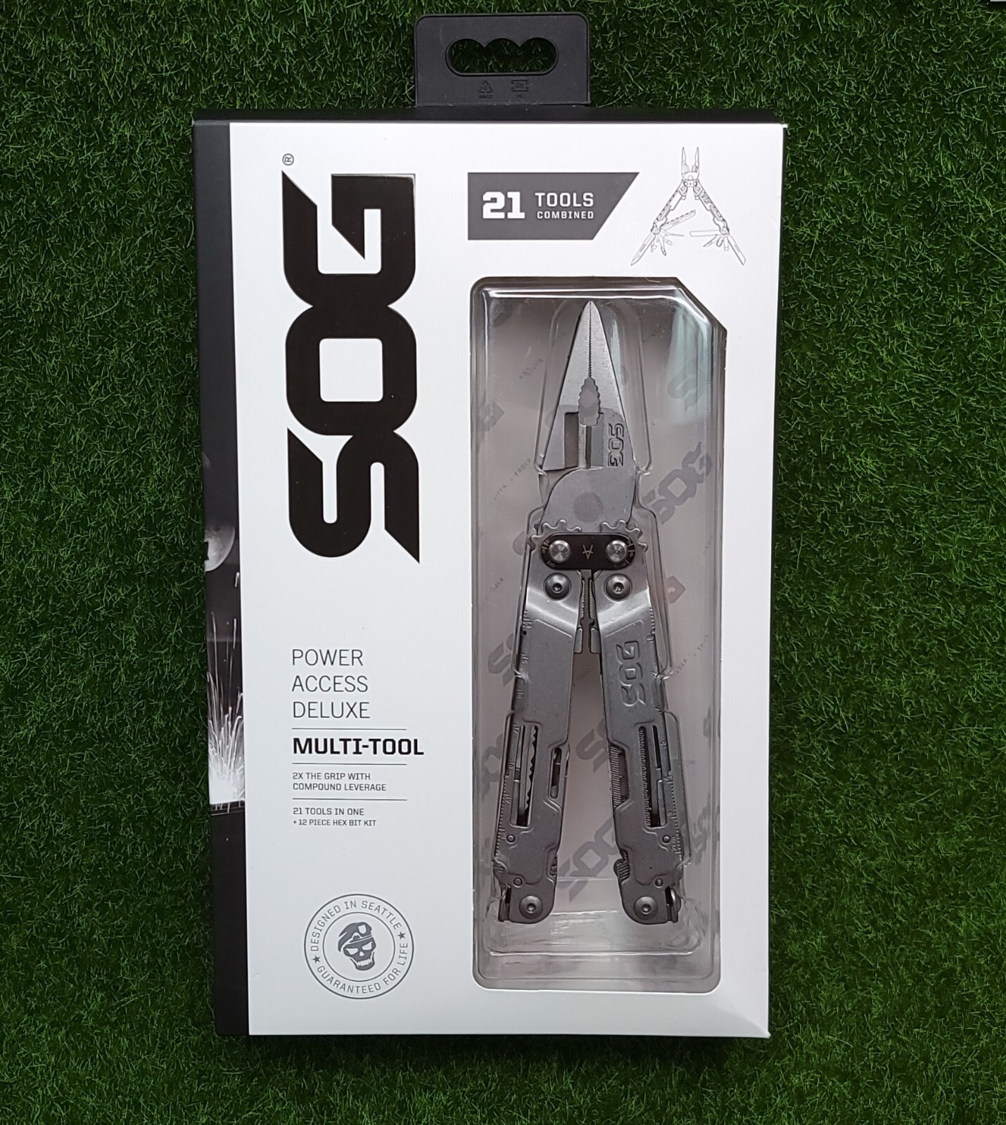 SOG PowerAccess Deluxe Multi-Tool 21 Tools / 12 Bit Kit, w/ Sheath – PA2001-CP