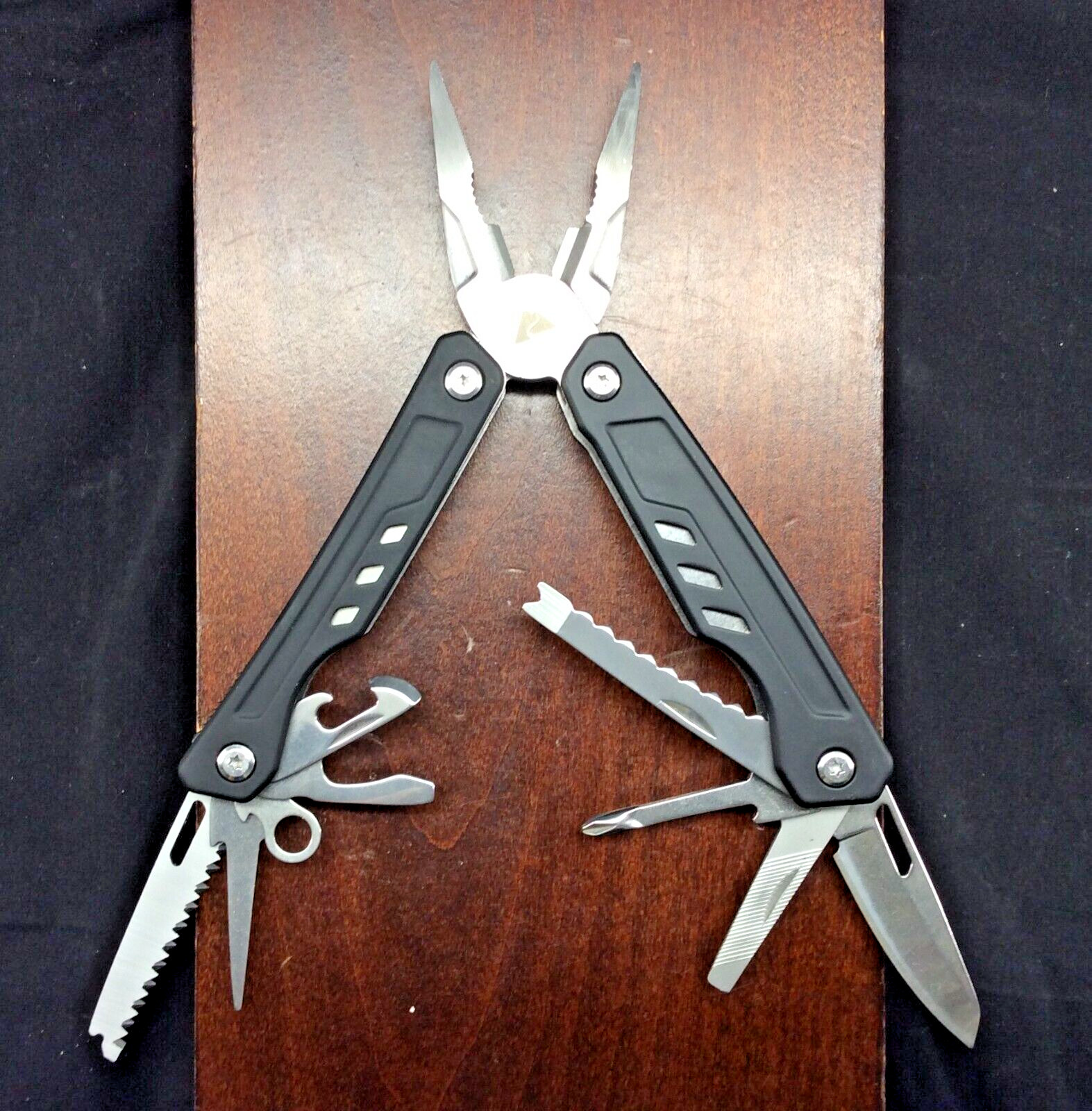 Ozark Trail Multi Tool Stainless Pliers Saw Knife Screwdrivers Openers W/Sheath
