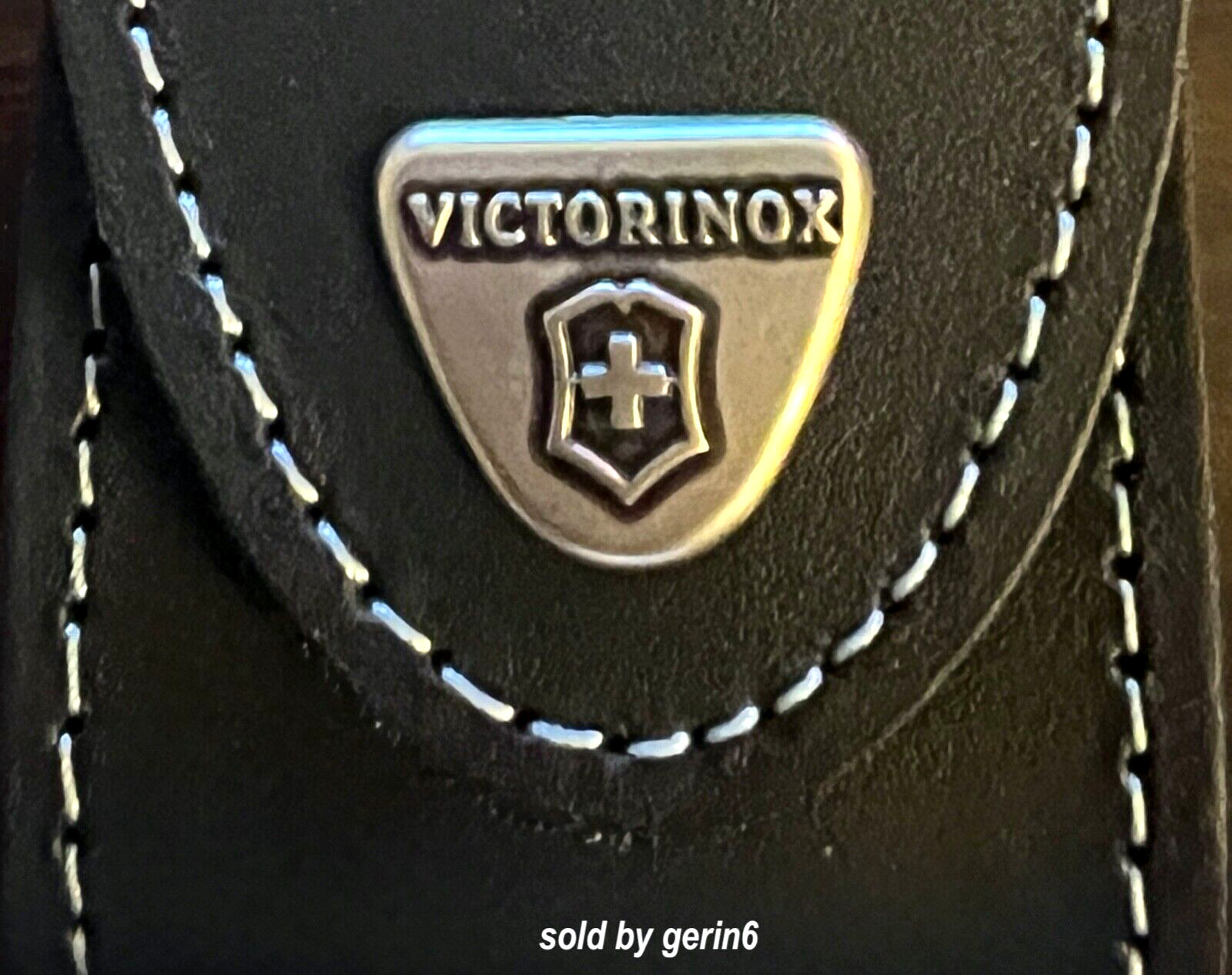 Swiss Army Leather Knife Belt Pouch For Victorinox Swisschamp 4.0521.3, New