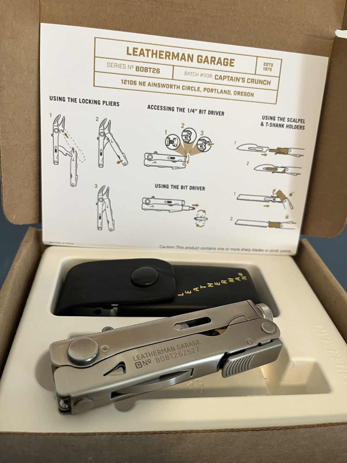 Leatherman -Garage- Batch #008: Captain’s Crunch | Limited Run – New Condition