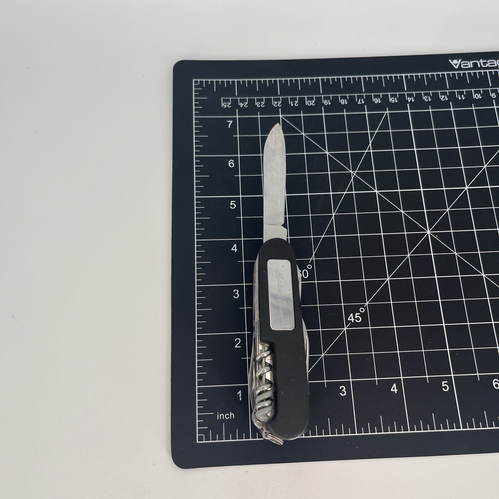 EDDIE BAUER BLACK COMPASS SCREWDRIVER Pocket Knife Multi Tool – Stainless Steel