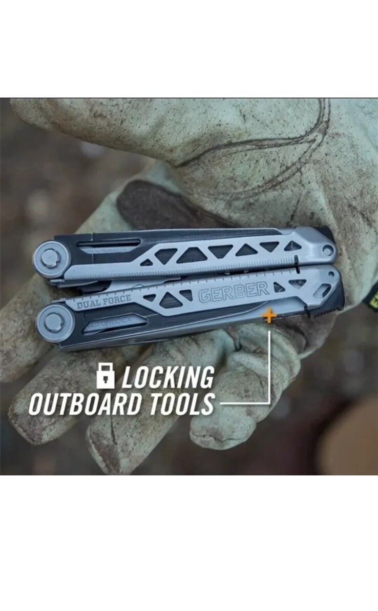 ~~Gerber Dual-Force Multi-Tool Pliers Black (12-in-1) NEW