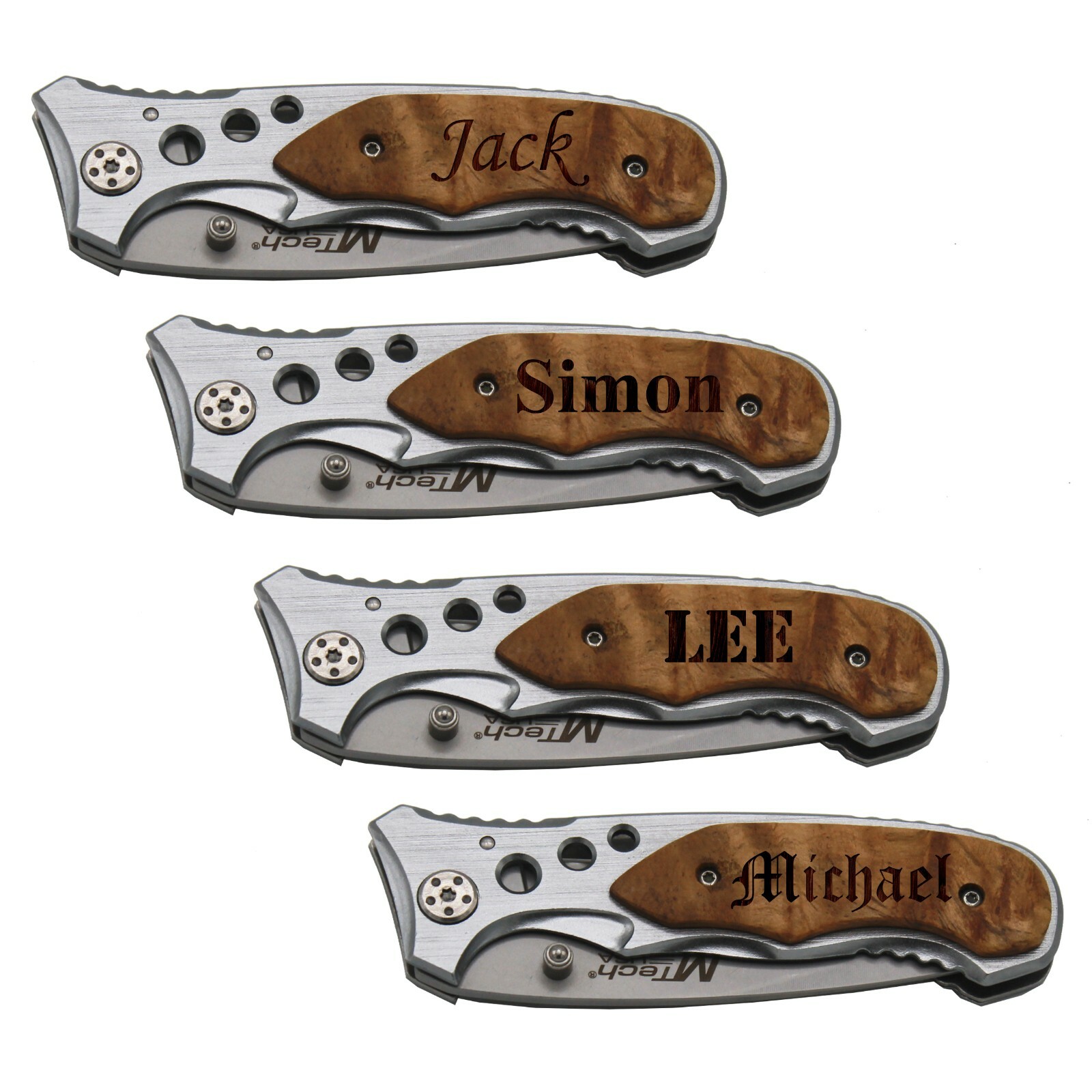 Personalized Pocket Folding Knife with Metal Blade – Groomsmen Gift and more