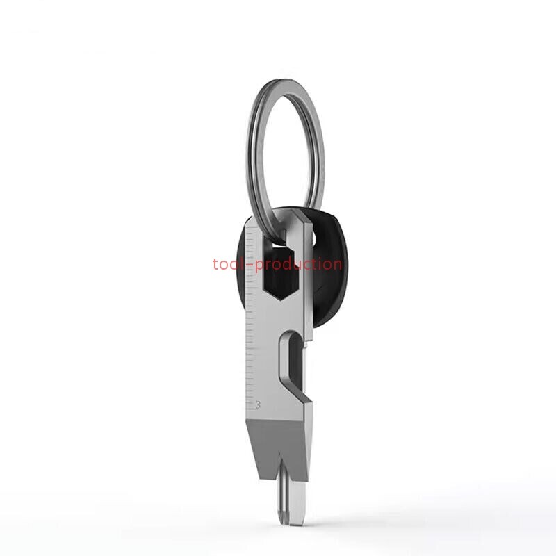 EDC Mini Titanium Alloy Pry Bar Crowbar Bottle Opener Keychain Multi Tool A+++++