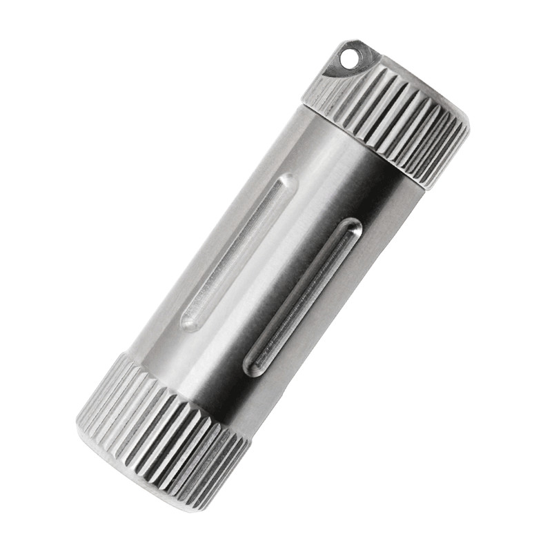 EDC Titanium Waterproof Pill Storage Box Outdoor Travel Survival Container Tool