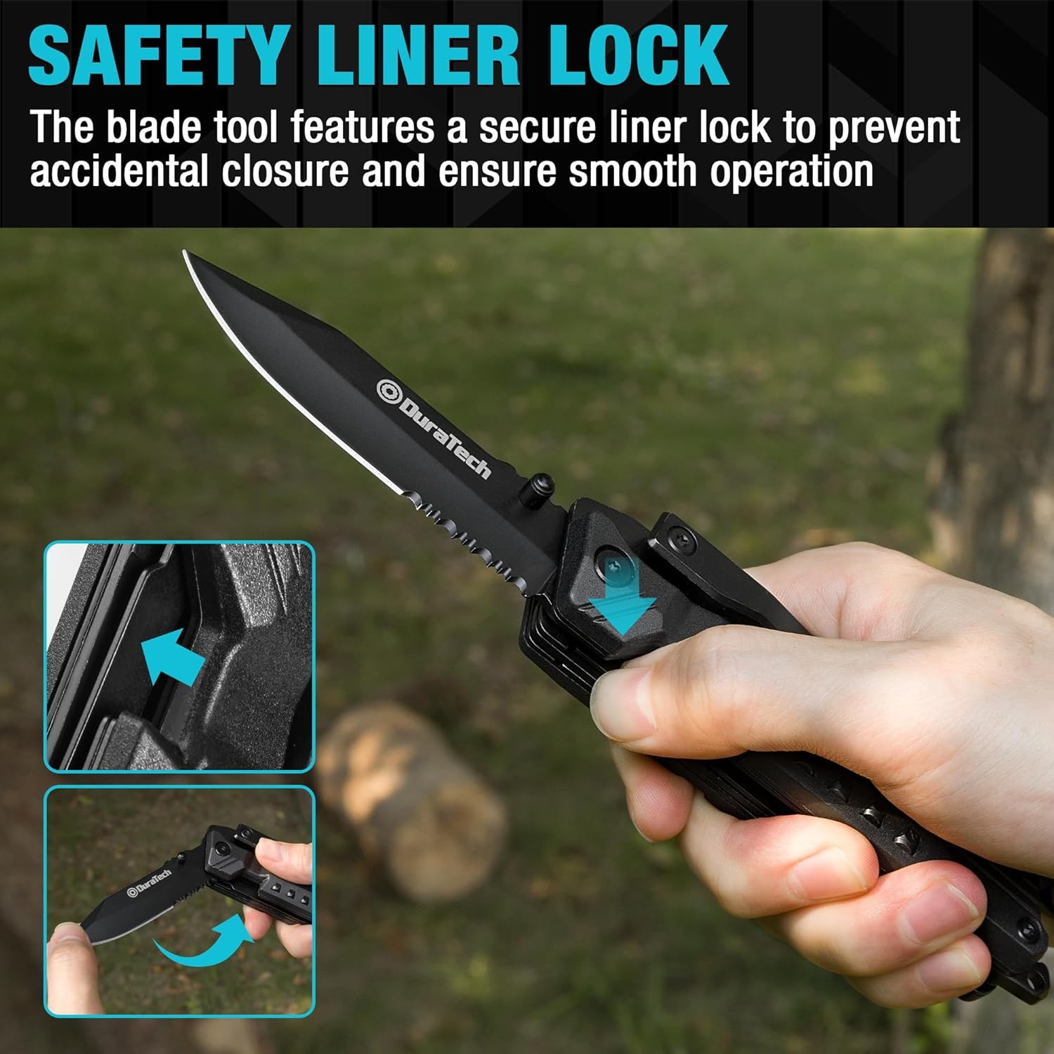 20 in 1 Multitool W/ Safety Locking Gift Men Dad W/ Pocket Knife Screwdriver Saw