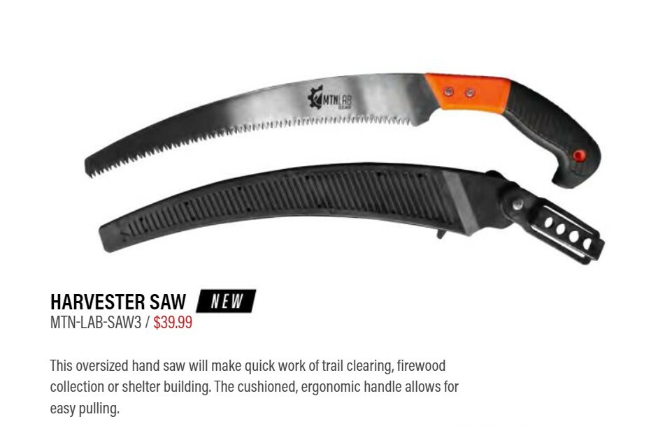 Mountain Lab Tree Saw w 13 Inch Blade, Trail Rescue Saw for ATVs UTVs Snowmobile