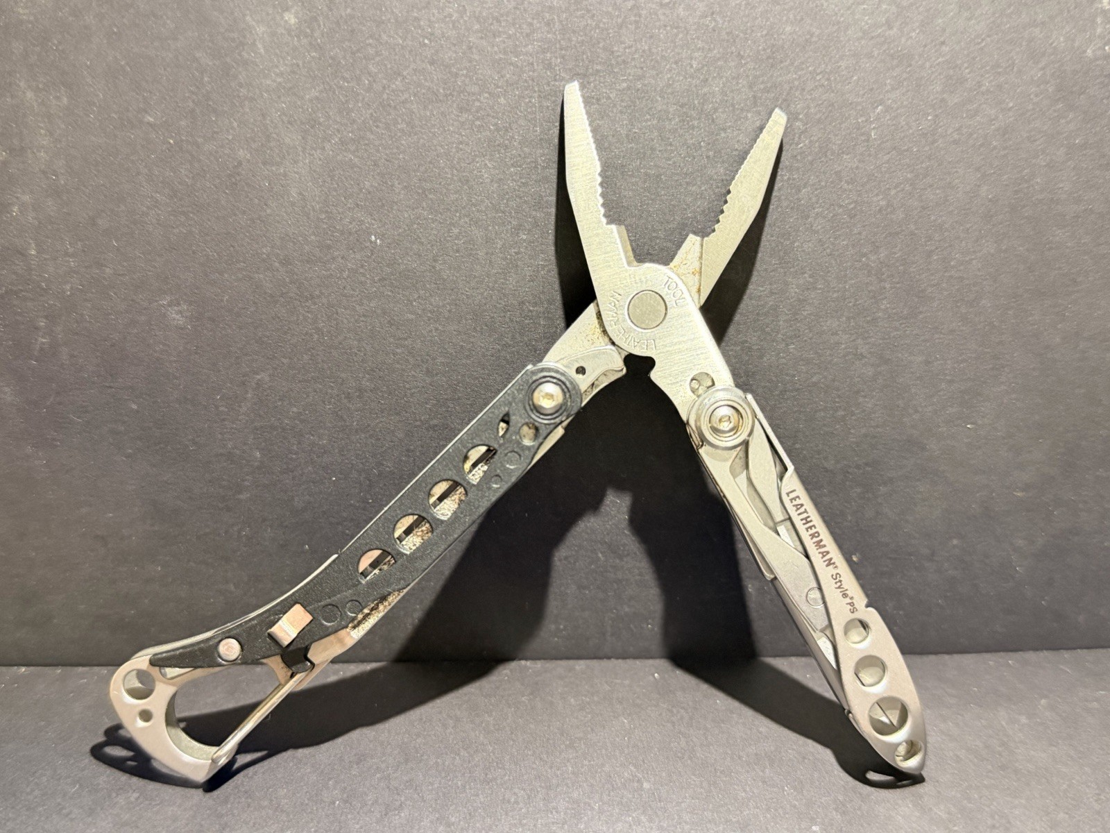 Leatherman Style PS Multi Tool File Scissor Carabiner Discontinued
