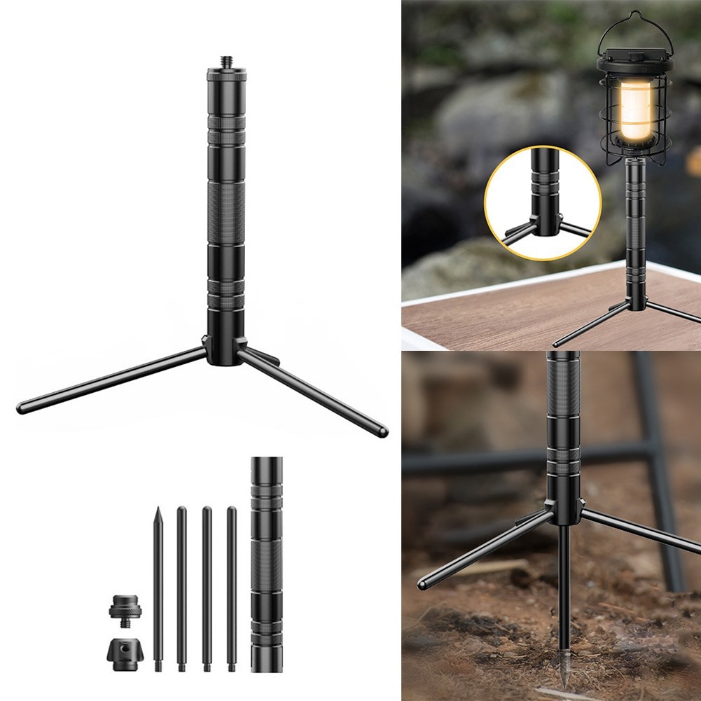 Aluminum Alloy Tripod Stand Designed for Lanterns Cameras and Fishing Lights