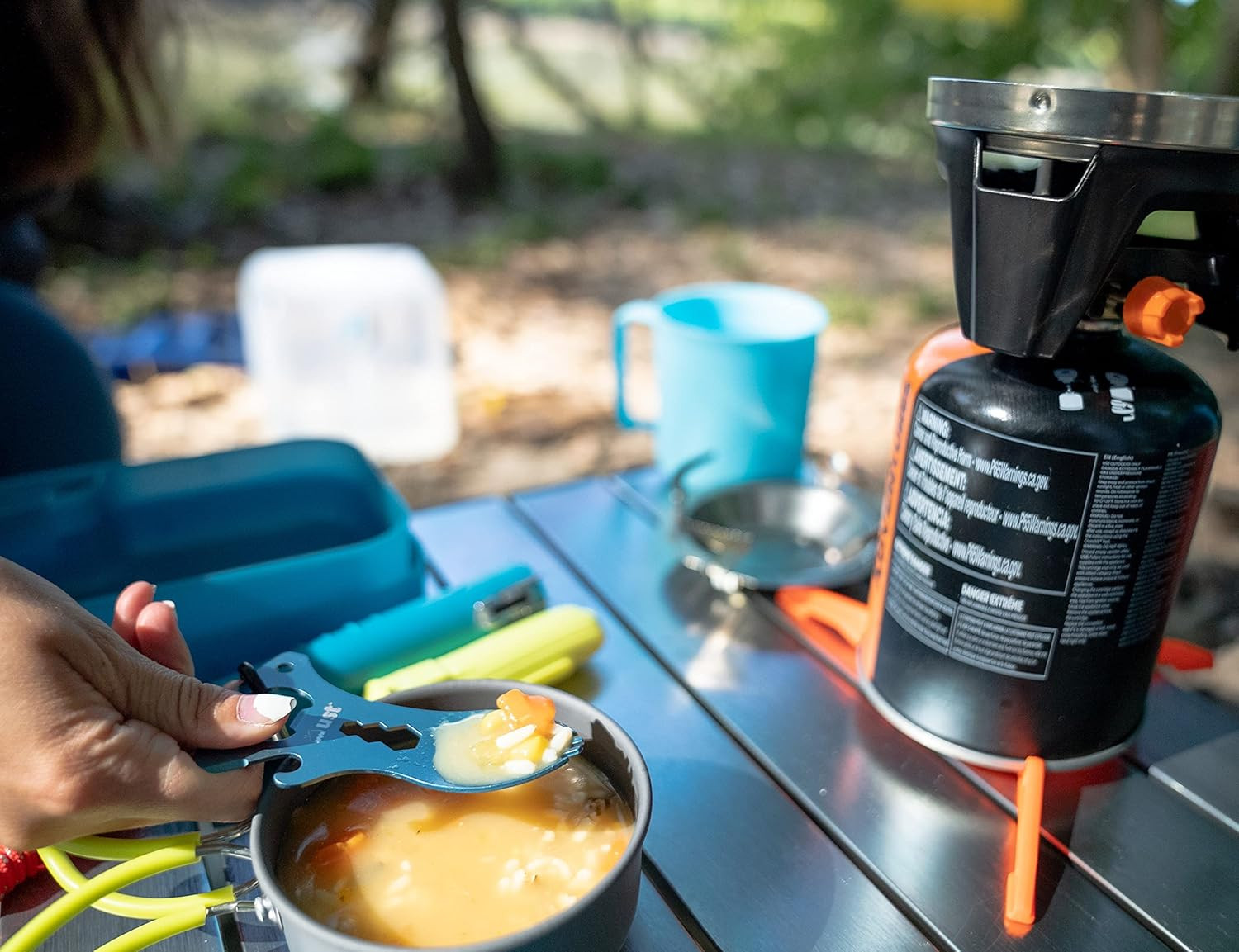 Spork Multi-Tool with Durable, Compact Construction, Can Opener, Bottle Opener,