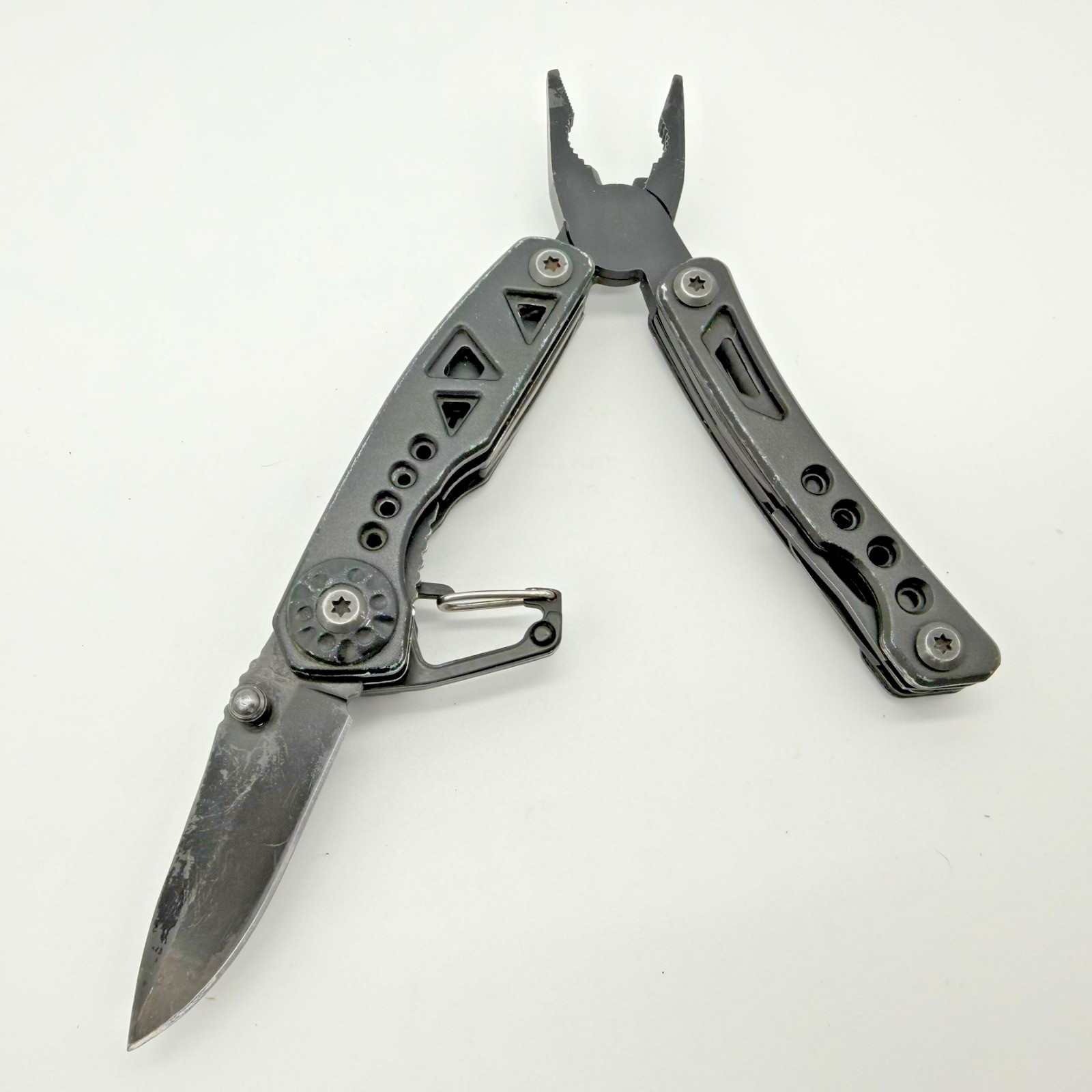 Columbia GSO0045 9-Function Multi-Tool Black EDC Utility Carabiner Clip Pliers
