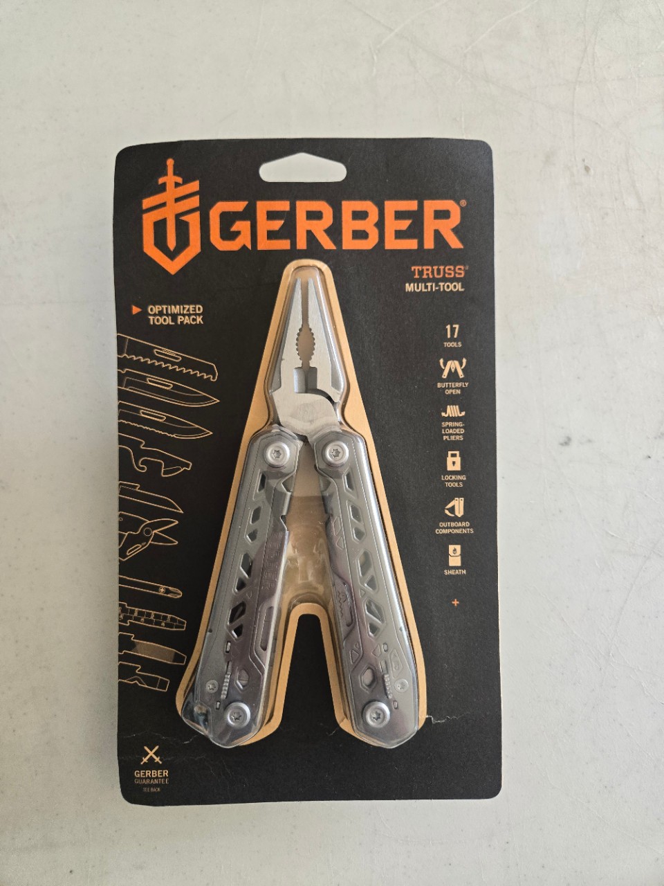 Gerber Truss Multi-Tool with Sheath Stainless Steel 17-Tools