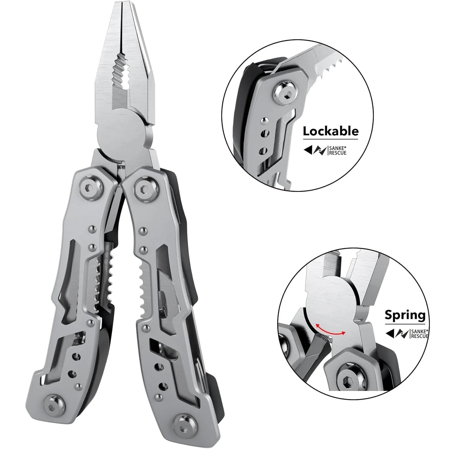 Multi Tool Folding Pocket Knife EDC Outdoor Pliers Survival Gear Portable Tool