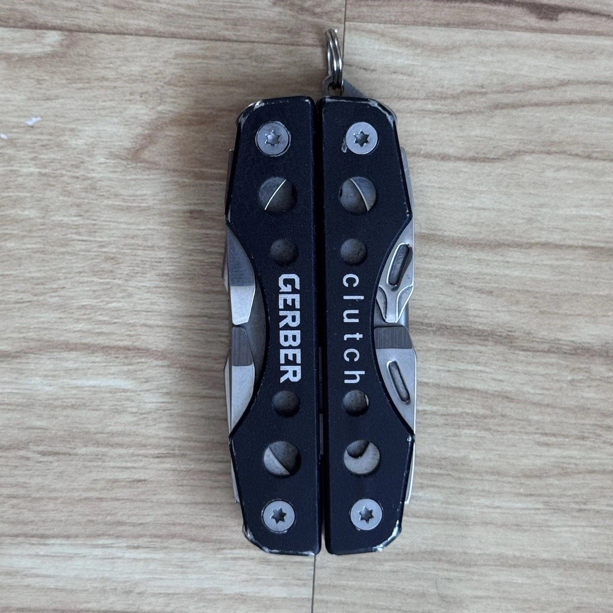 GERBER CLUTCH FOLDING MULTI TOOL PLIER KNIFE MULTI BLADE KNIVES TOOLS BLACK USED