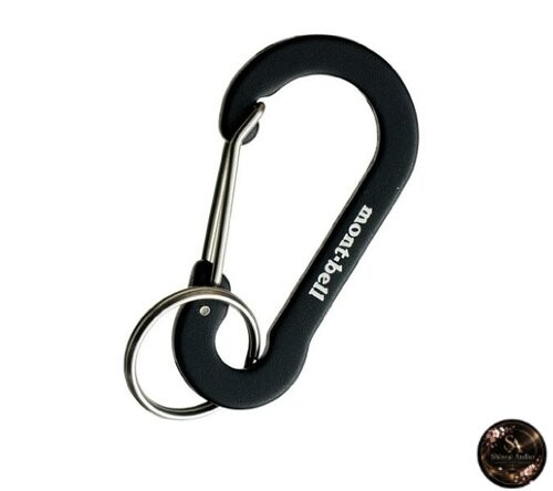 Montbell Key Carabiner Flat Snap Hook 6 Black BK 1124337