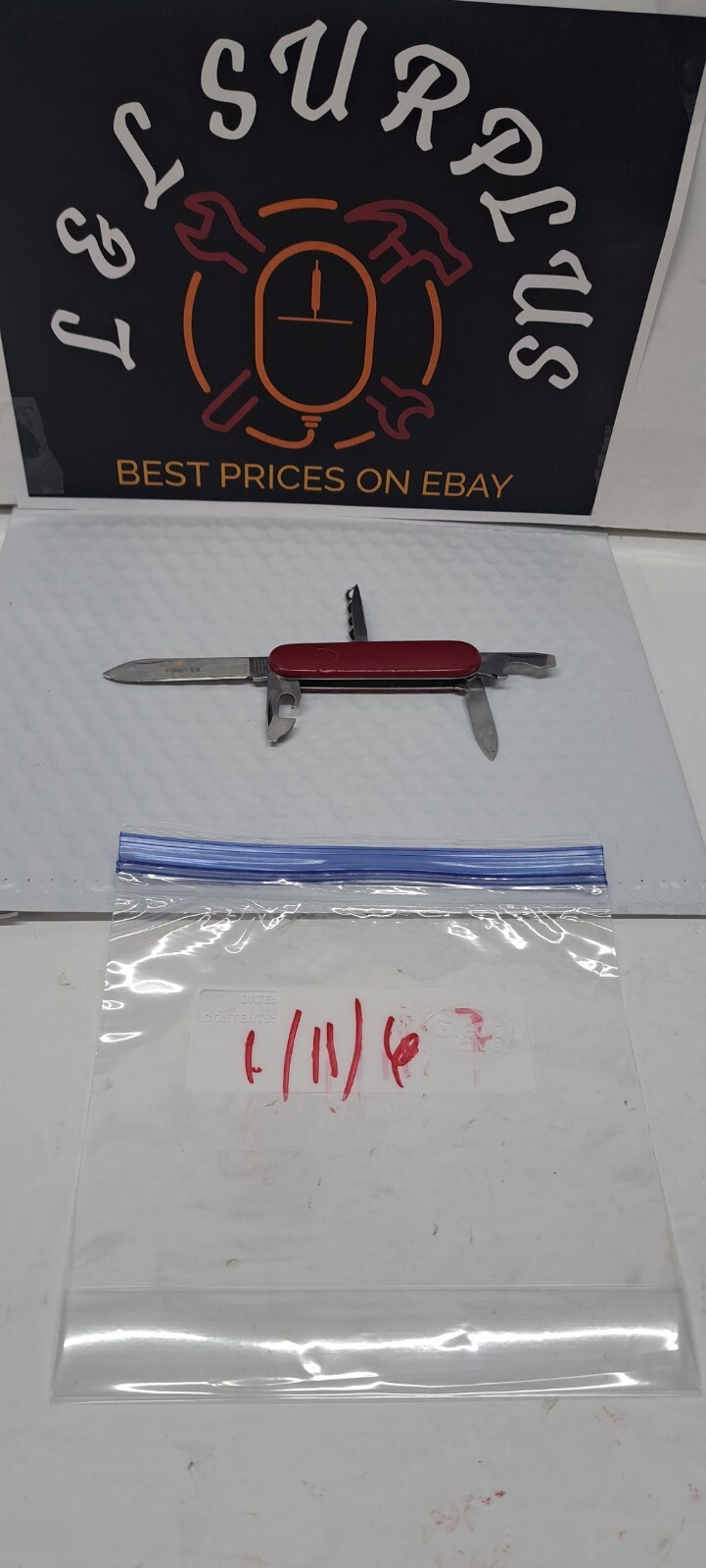 Used Victorinox Spartan 91mm Swiss Army Knife TSA actual knife pictured