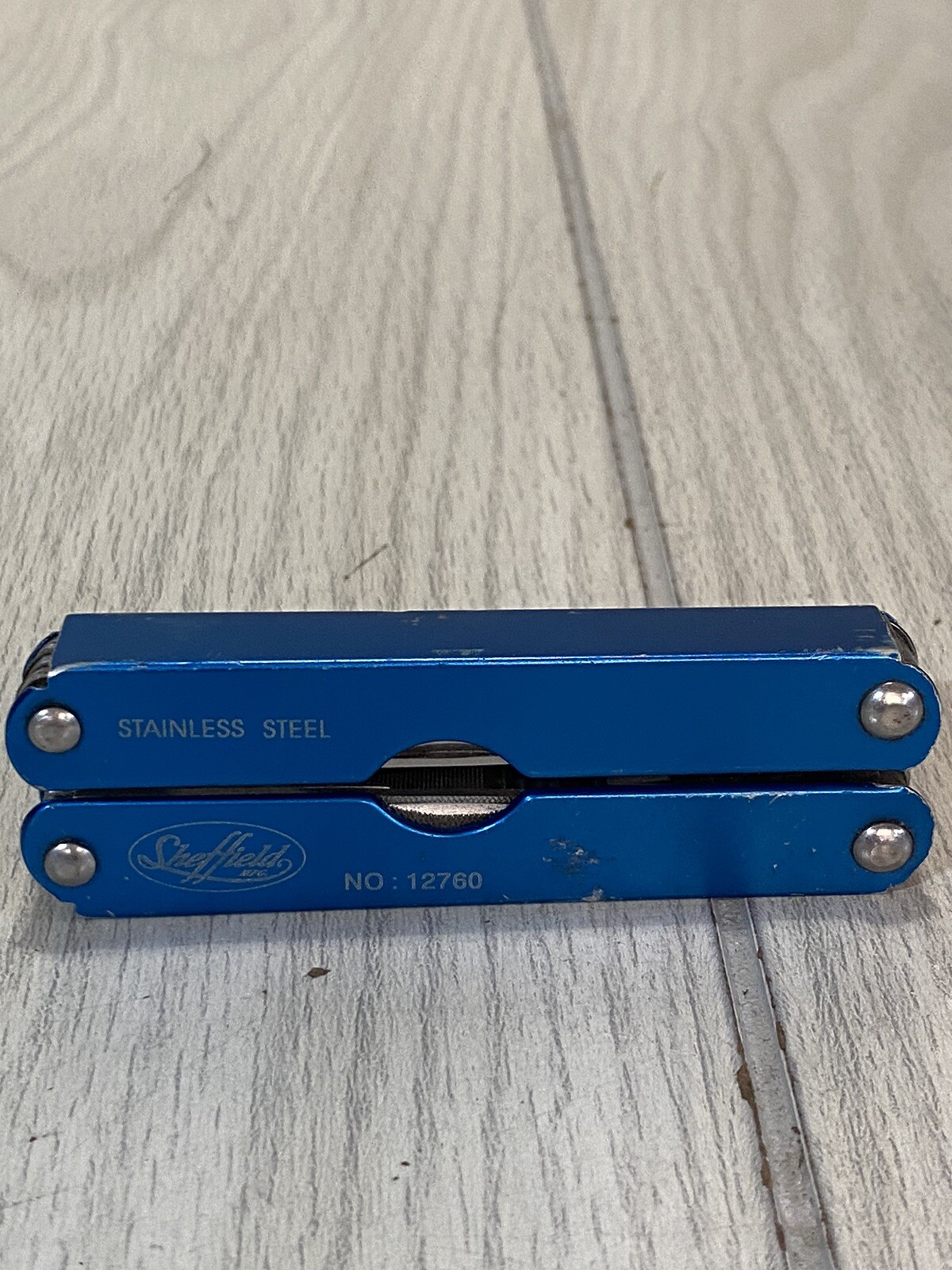 Sheffield Blue Multi Purpose Folding Pocket Knife 12760