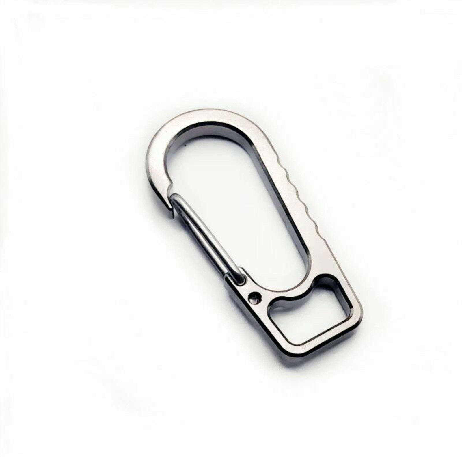 EDC TC4 Titanium Alloy Keychain W/ Key Ring Portable Hanging Spring Buckle Tool