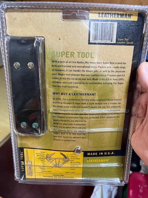 Collectible ‘98 Leatherman Original Super Tool Multitool Sheath Sealed